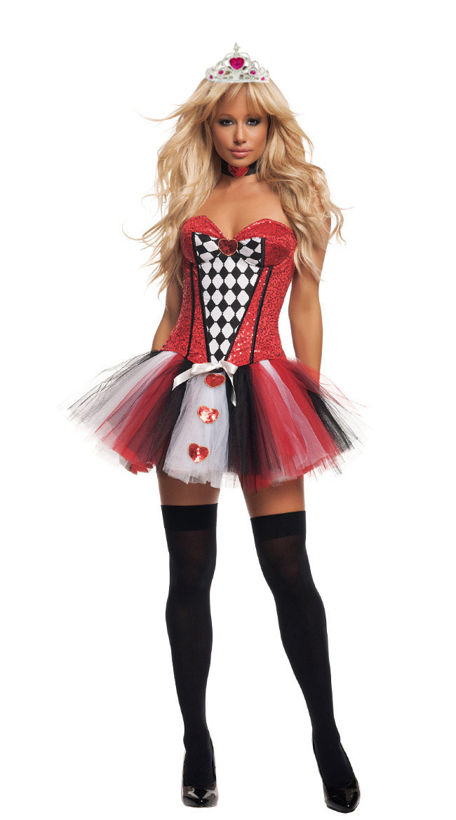 F1494   Feisty Queen of Hearts Costum